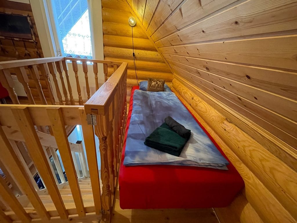 Tunturitupa mökki sisältä