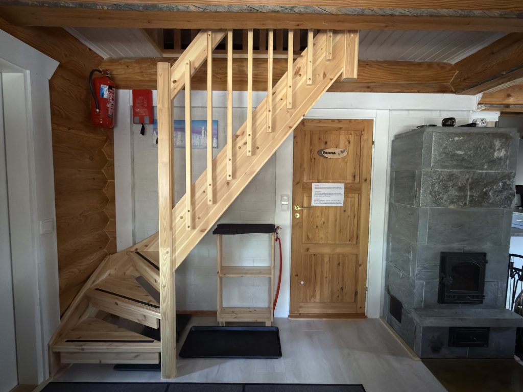Treppe in den oberen Stock